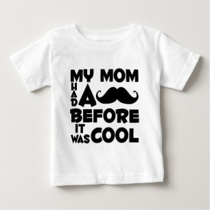 Moustache Mum Baby T-Shirt