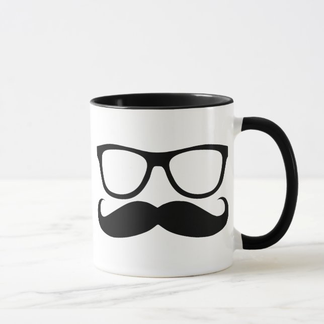 Moustache Nerd Mug (Right)