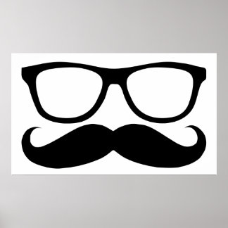 Moustache Nerd Poster