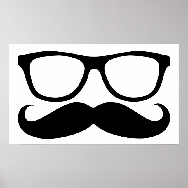 Moustache Nerd Poster (Front)
