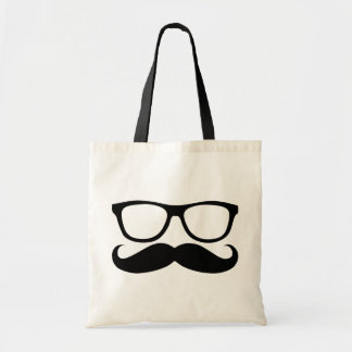 Moustache Nerd Tote Bag