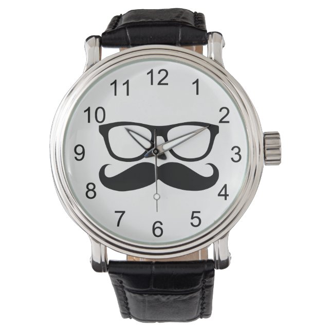 Moustache Nerd Watch (Front)