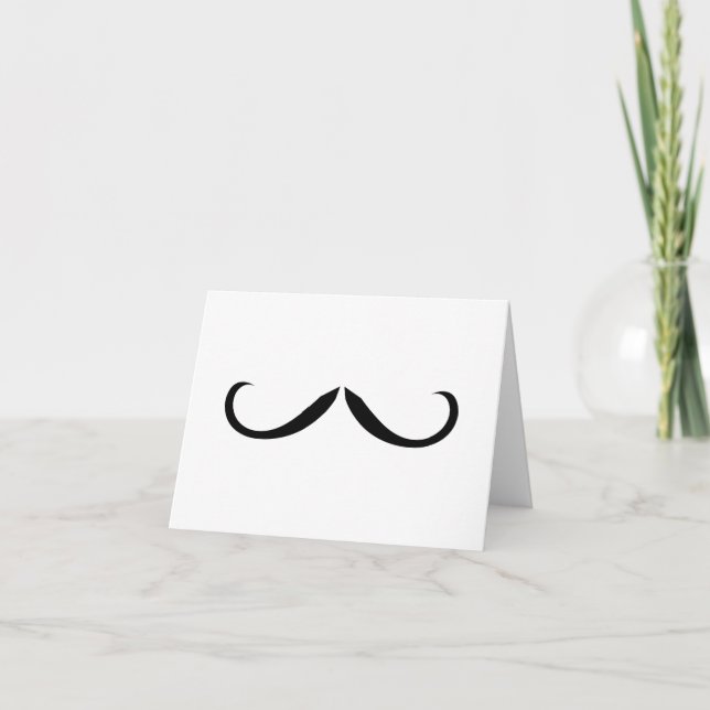 Moustache Note Card (Front)