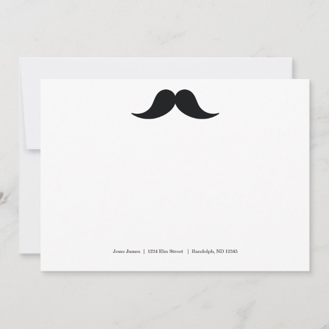 Moustache Note Cards (Front)