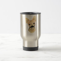 Moustache on a Cute Dog Humour