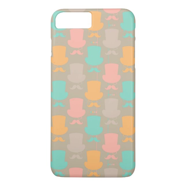 Moustache pattern 2 Case-Mate iPhone case (Back)