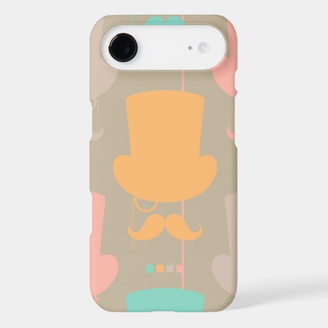 Moustache pattern 2 Case-Mate iPhone case (Back)