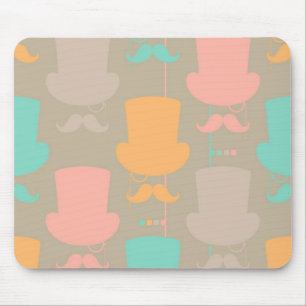Moustache pattern 2 mouse mat