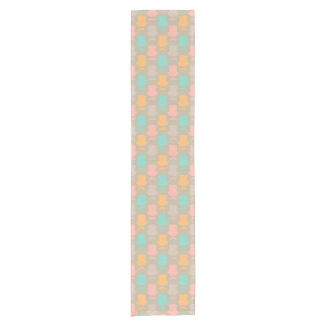 Moustache pattern 2 short table runner (Front)
