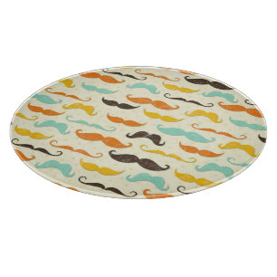 Moustache pattern 3 cutting board