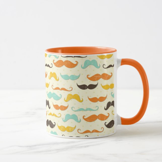 Moustache pattern 3 mug (Right)