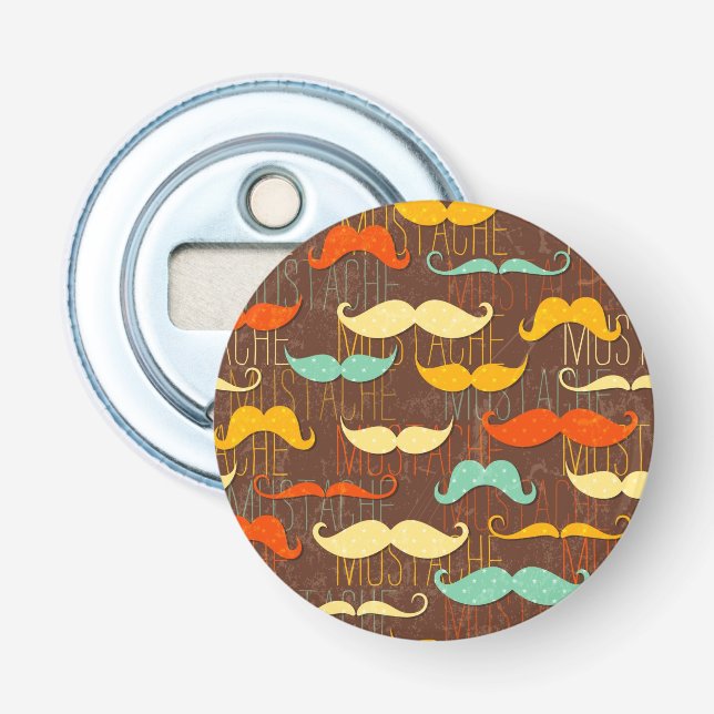 Moustache pattern bottle opener (Front)
