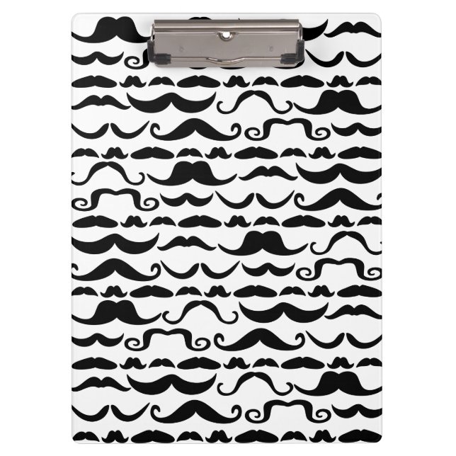 Moustache Pattern Clipboard (Front)