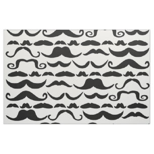 Moustache Pattern Fabric