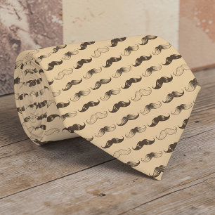 Moustache Pattern Necktie Tie