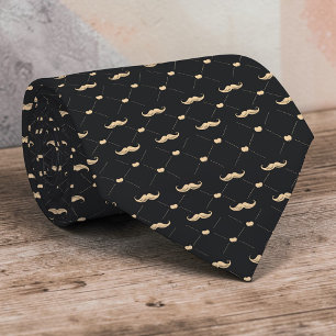Moustache Pattern Necktie Tie