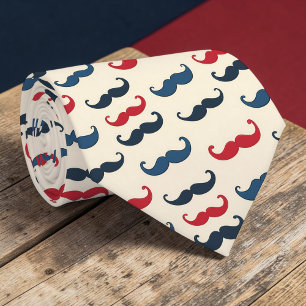 Moustache Pattern Necktie Tie