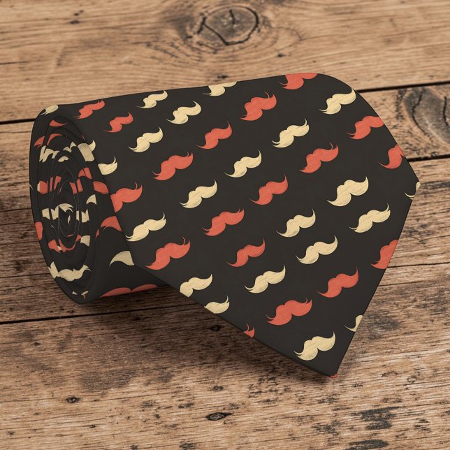 Moustache Pattern Necktie Tie (Creator Uploaded)