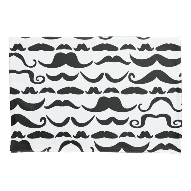 Moustache Pattern Pillowcase (Front)