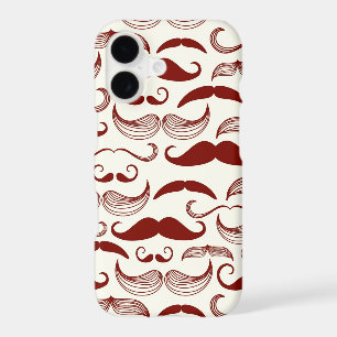 Moustache pattern, retro style 3