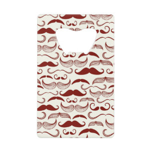 Moustache pattern, retro style 3