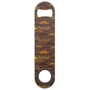 Moustache pattern, retro style 5