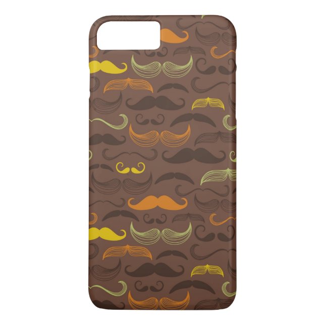 Moustache pattern, retro style 5 Case-Mate iPhone case (Back)