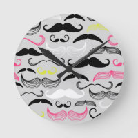 Moustache pattern, retro style