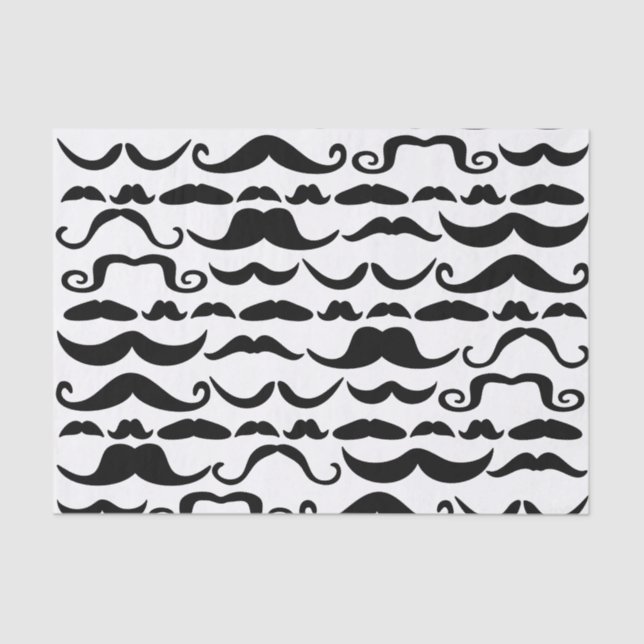 Moustache Pattern Tissue Paper (Front)