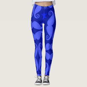 Moustache Pattern Workout Yoga Leggings