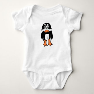 Moustache Penguin Baby Bodysuit