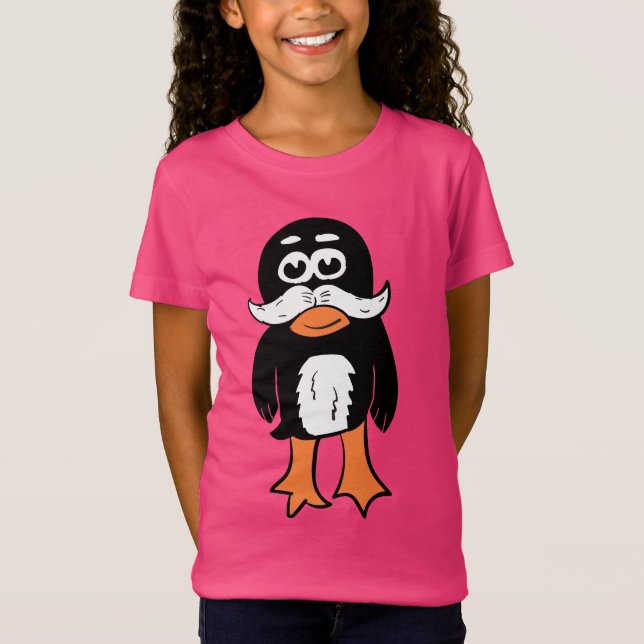 Moustache Penguin T-Shirt (Front)