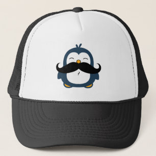 Moustache Penguin Trucker Hat