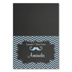 Moustache Place Card