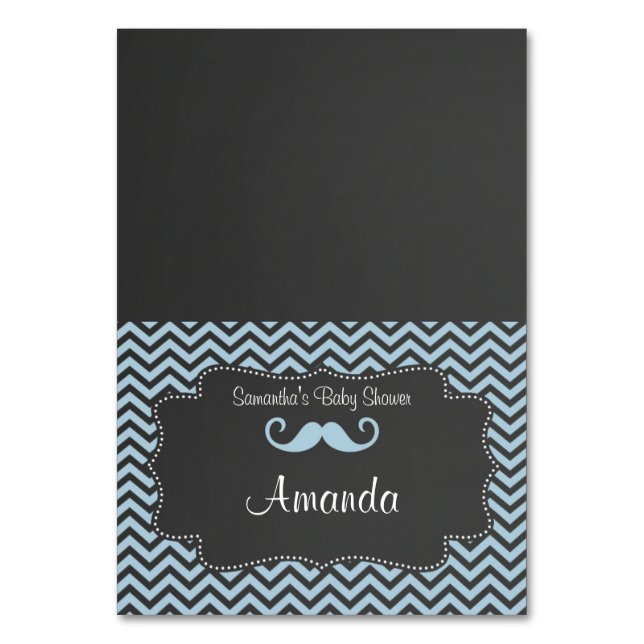 Moustache Place Card (Front)