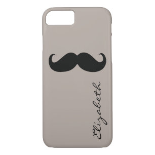 Moustache Plain Tan Background iPhone 8/7 Case