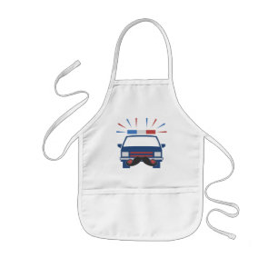 Moustache Police apron - choose style & colour