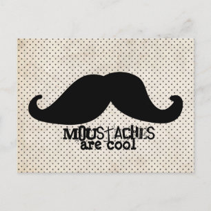 Moustache Postcard