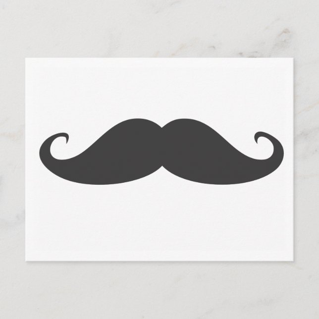 Moustache Postcard (Front)