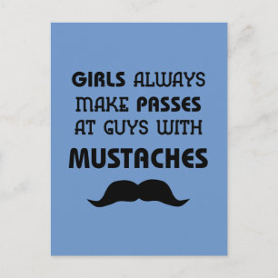 Moustache Postcard