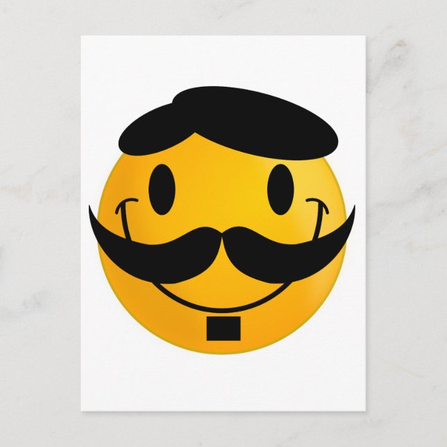 Moustache Postcard (Front)