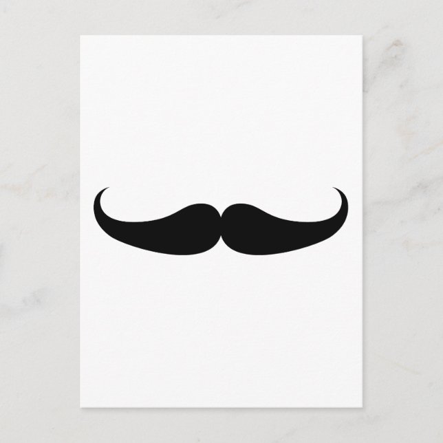 Moustache Postcard (Front)