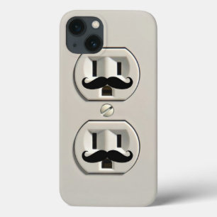 Moustache power outlet iPhone 13 case