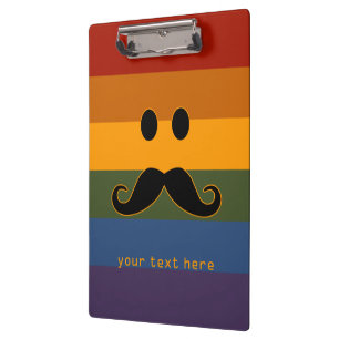 Moustache Pride custom clipboard
