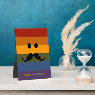 Moustache Pride custom plaque