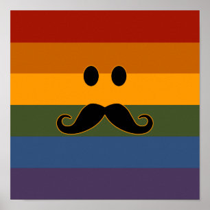 Moustache Pride custom poster