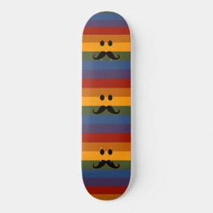 Moustache Pride custom skateboard