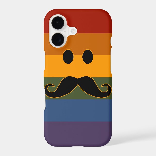 Moustache Pride phone cases (Back)