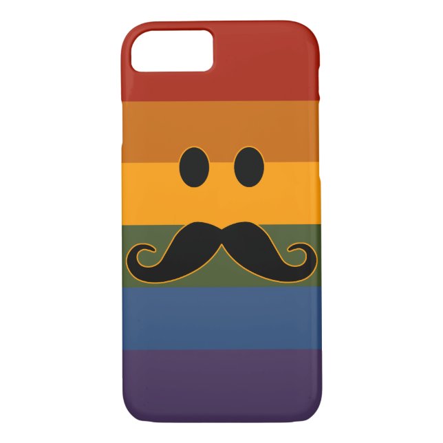 Moustache Pride phone cases (Back)