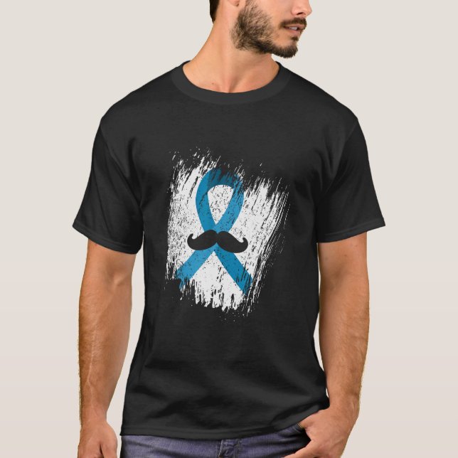 Moustache Prostate Cancer Awareness T Shirt (Front)